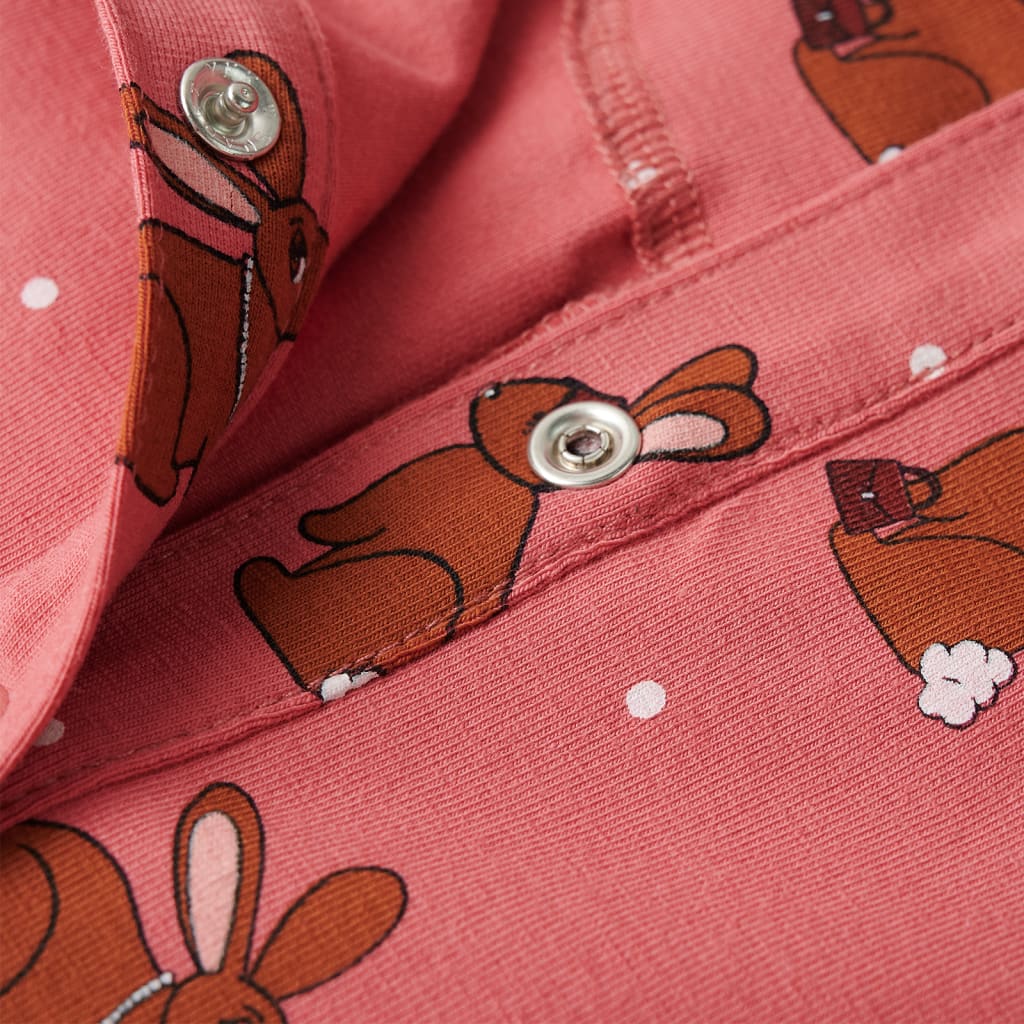 Kinderonesie met capuchon 92 oudroze is nu te koop bij PeponiXL, paradijselijk wonen!
