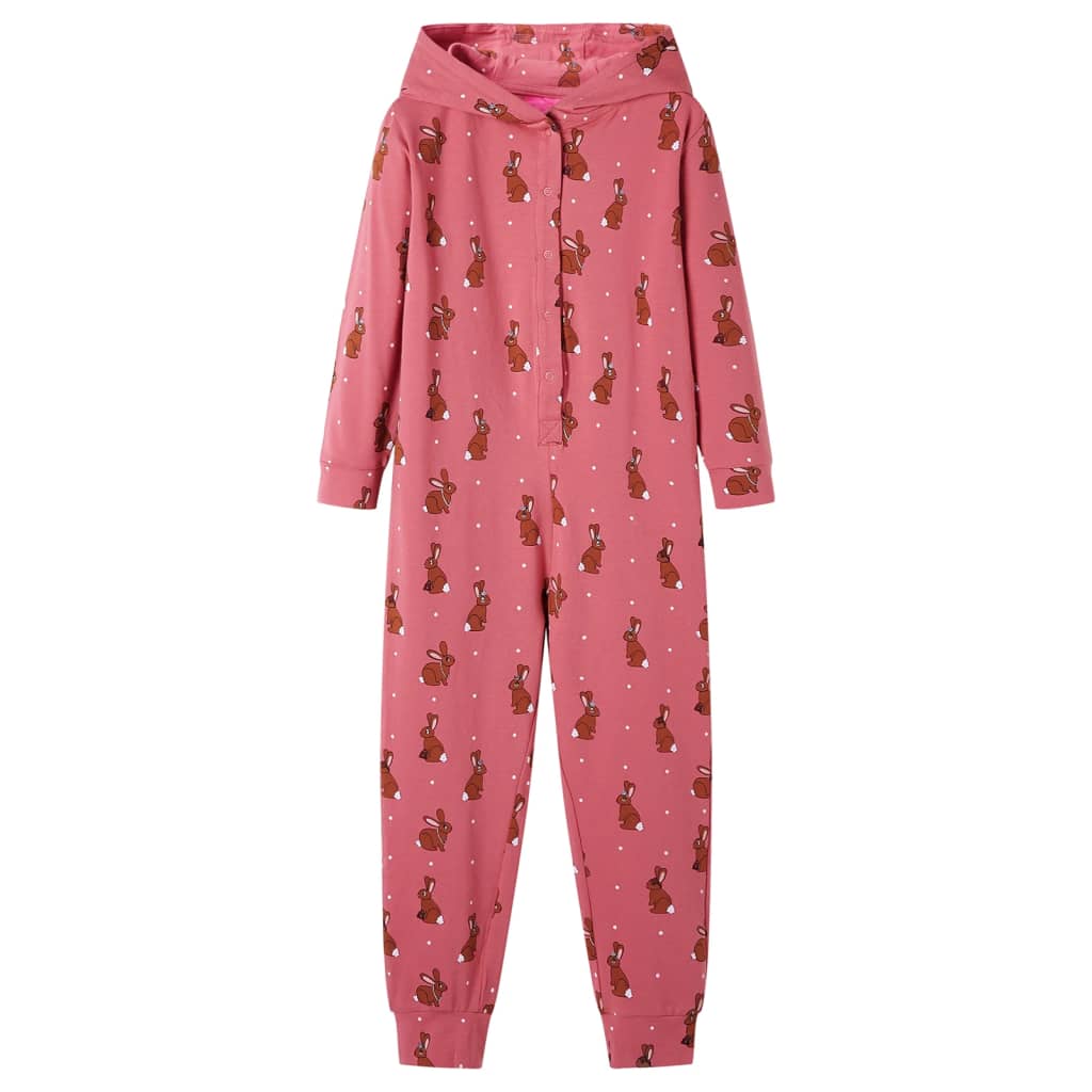 Kinderonesie met capuchon 104 oudroze is nu te koop bij PeponiXL, paradijselijk wonen!