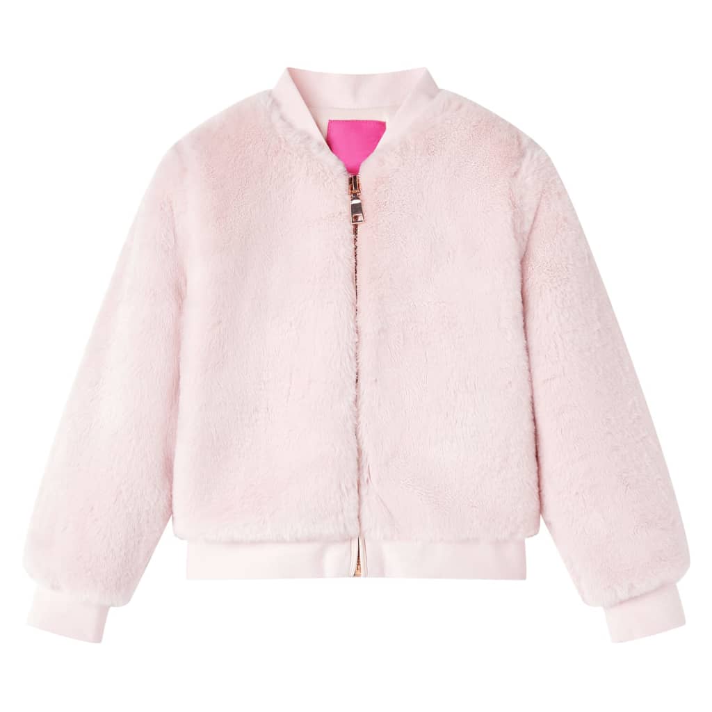 Kinderjas 92 kunstvacht zachtroze is nu te koop bij PeponiXL, paradijselijk wonen!