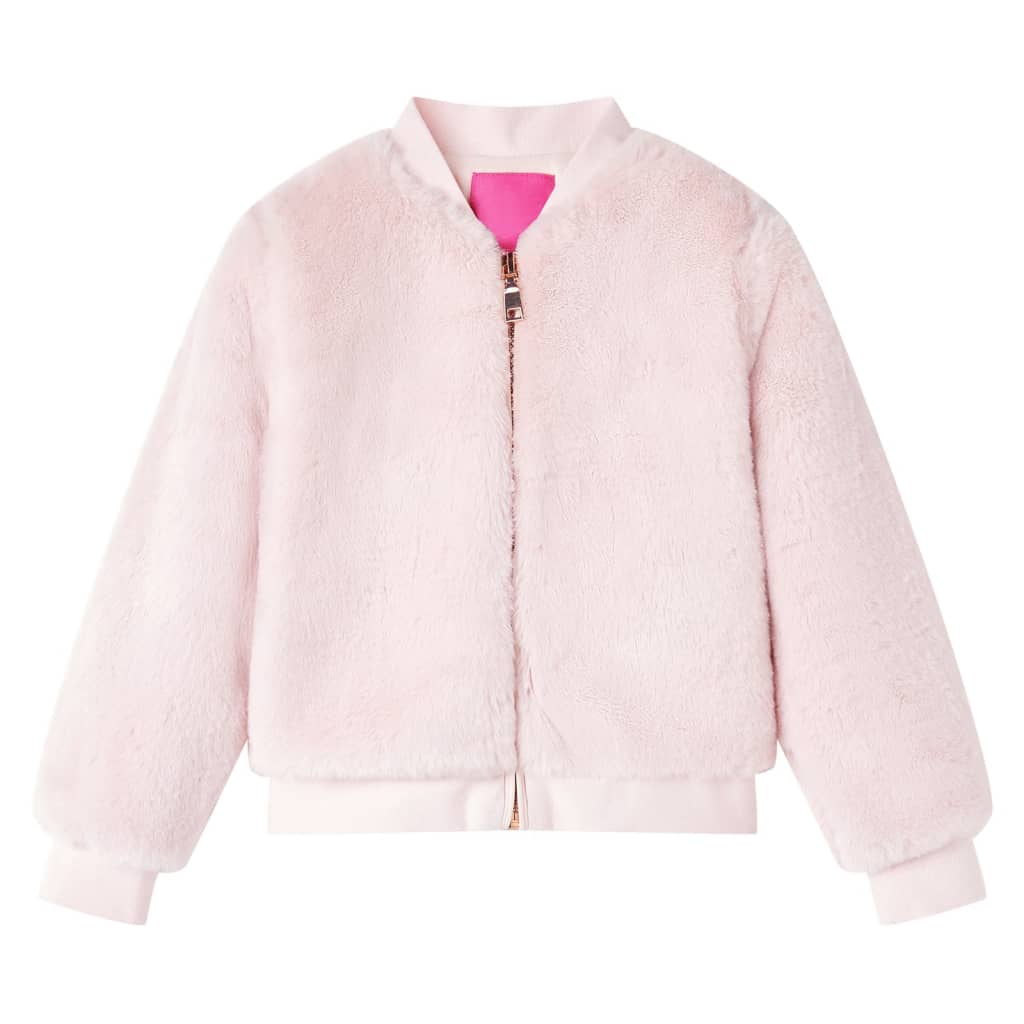 Kinderjas 128 kunstvacht zachtroze is nu te koop bij PeponiXL, paradijselijk wonen!