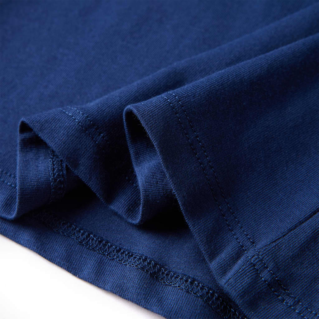 Kindershirt met lange mouwen 128 marineblauw is nu te koop bij PeponiXL, paradijselijk wonen!