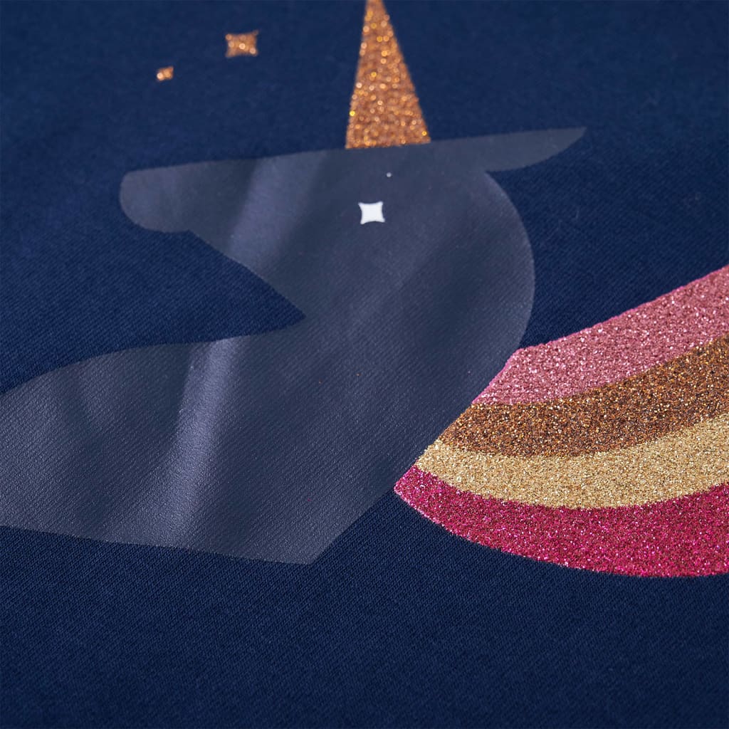 Kindershirt met lange mouwen 128 marineblauw is nu te koop bij PeponiXL, paradijselijk wonen!