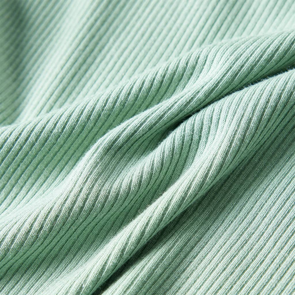Kindershirt met lange mouwen lage col 140 donkermintkleurig is nu te koop bij PeponiXL, paradijselijk wonen!