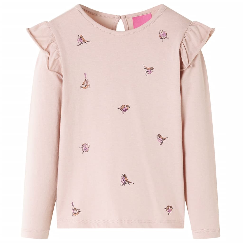Kindershirt met lange mouwen 92 roze is nu te koop bij PeponiXL, paradijselijk wonen!