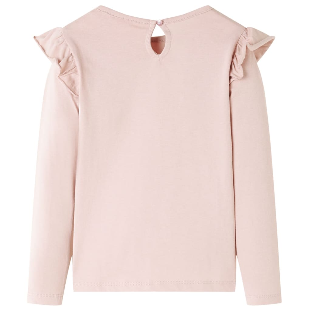 Kindershirt met lange mouwen 92 roze is nu te koop bij PeponiXL, paradijselijk wonen!