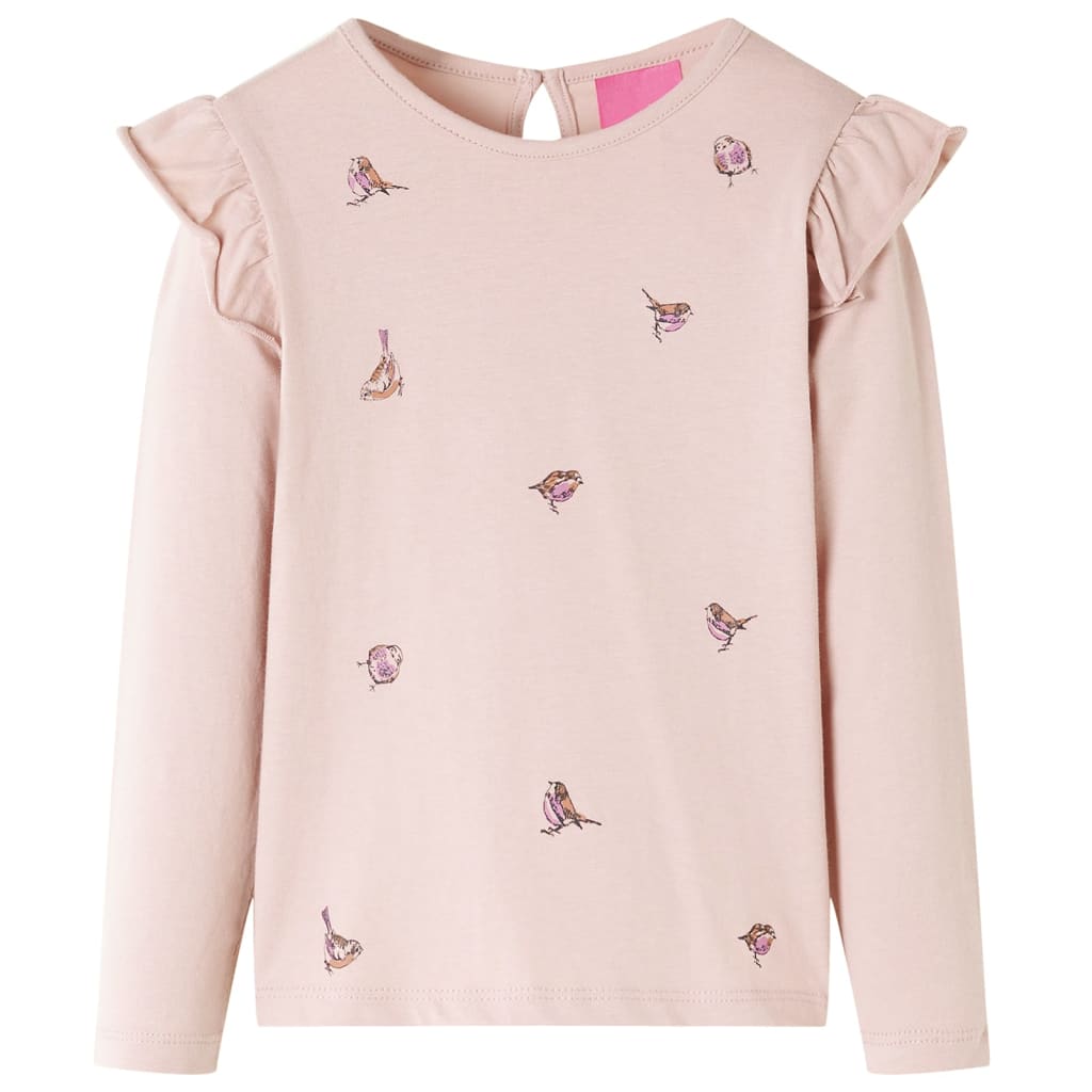Kindershirt met lange mouwen 128 roze is nu te koop bij PeponiXL, paradijselijk wonen!