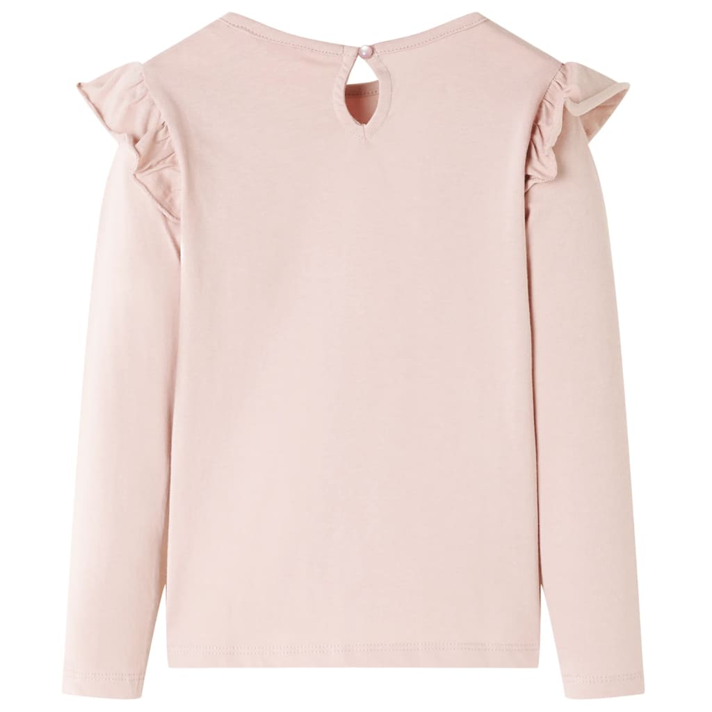Kindershirt met lange mouwen 128 roze is nu te koop bij PeponiXL, paradijselijk wonen!