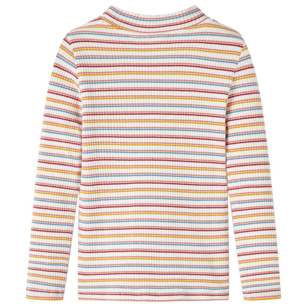 Kindershirt met lange mouwen 104 gestreept ecru is nu te koop bij PeponiXL, paradijselijk wonen!