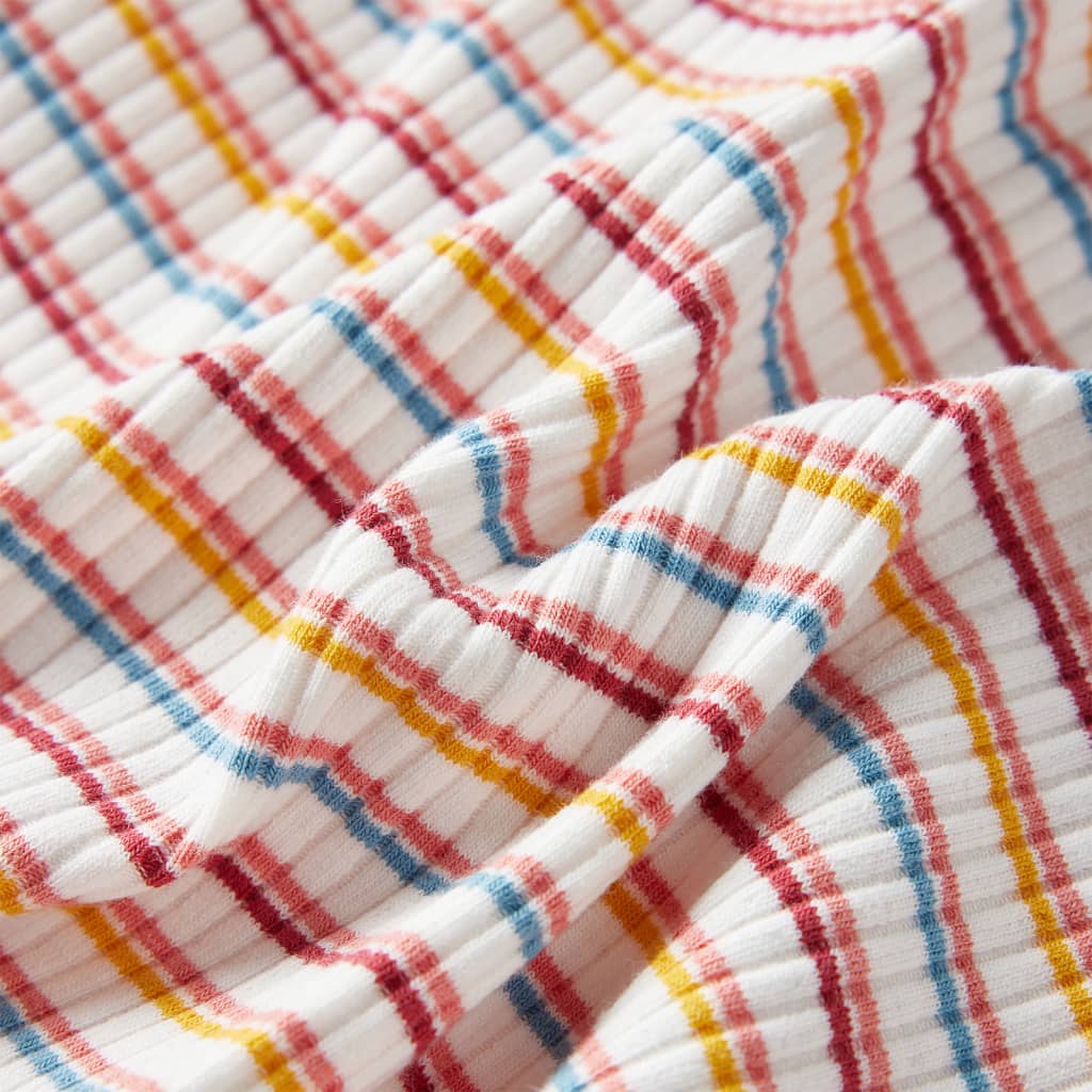 Kindershirt met lange mouwen 104 gestreept ecru is nu te koop bij PeponiXL, paradijselijk wonen!