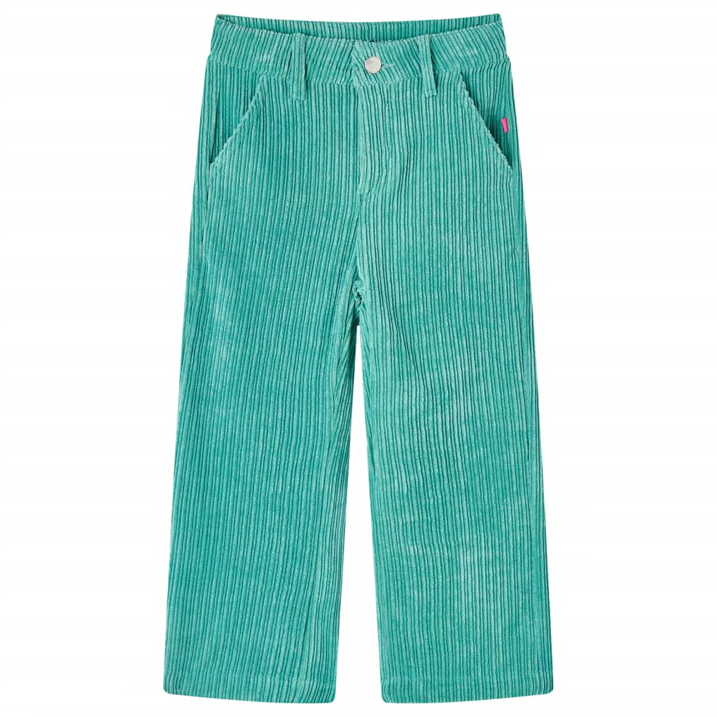 Kinderbroek 128 ribfluweel mintgroen is nu te koop bij PeponiXL, paradijselijk wonen!