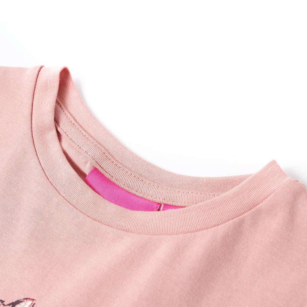 Kindershirt met lange mouwen 128 roze is nu te koop bij PeponiXL, paradijselijk wonen!