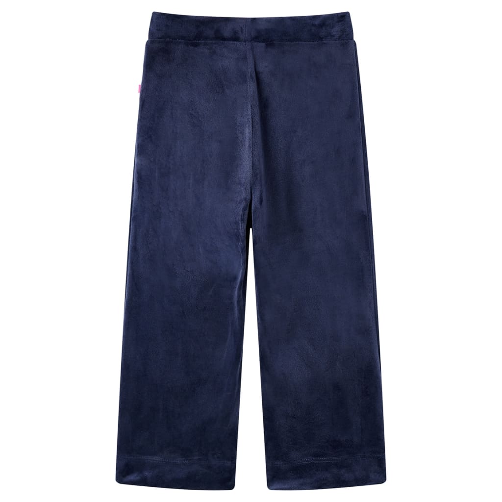 Kinderbroek fluweel 92 donkerblauw is nu te koop bij PeponiXL, paradijselijk wonen!