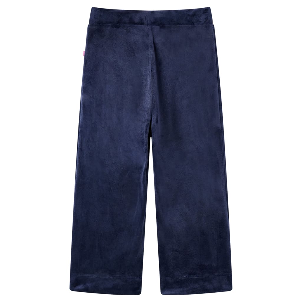 Kinderbroek fluweel 104 donkerblauw is nu te koop bij PeponiXL, paradijselijk wonen!