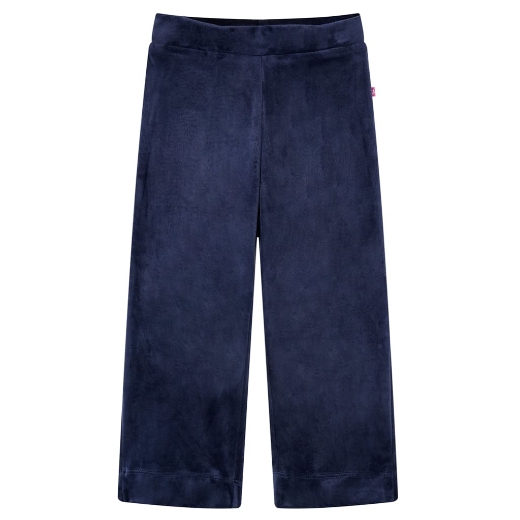 Kinderbroek fluweel 128 donkerblauw is nu te koop bij PeponiXL, paradijselijk wonen!
