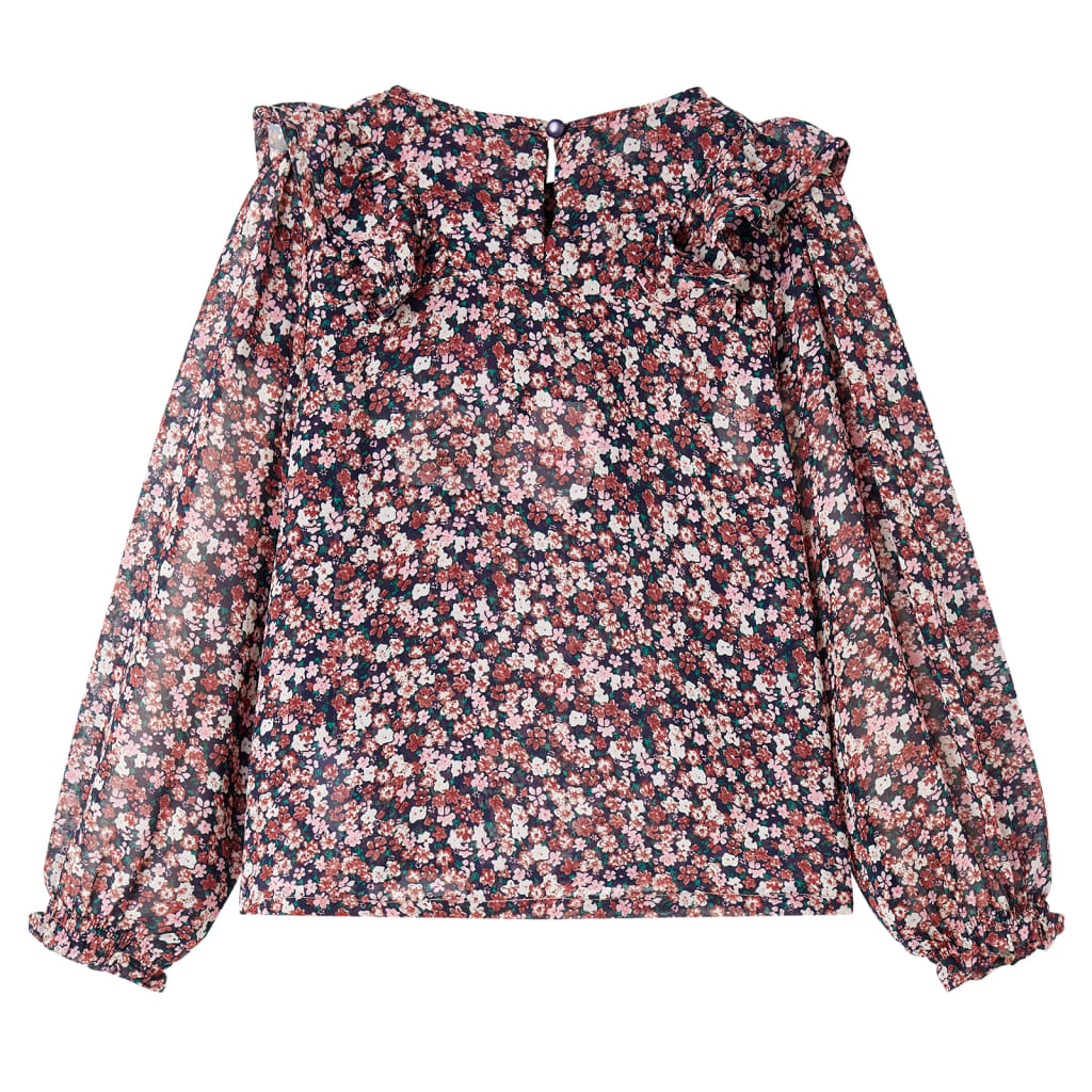 Kindershirt met lange mouwen 116 donkerroze is nu te koop bij PeponiXL, paradijselijk wonen!