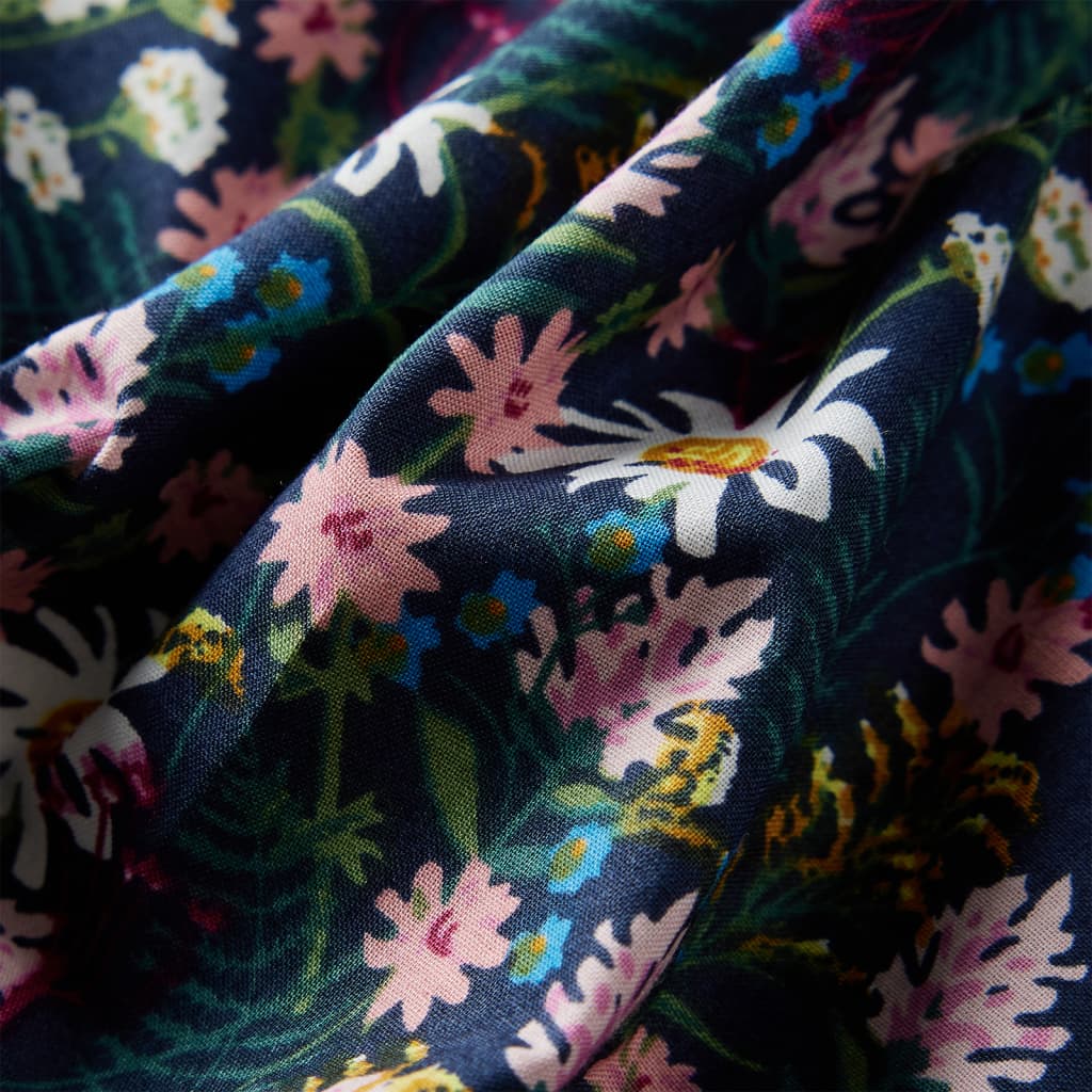 Kinderjurk met lange mouwen 92 donkerblauw is nu te koop bij PeponiXL, paradijselijk wonen!