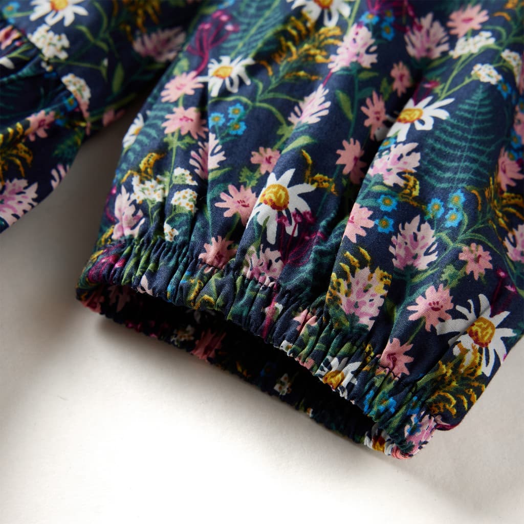 Kinderjurk met lange mouwen 128 donkerblauw is nu te koop bij PeponiXL, paradijselijk wonen!