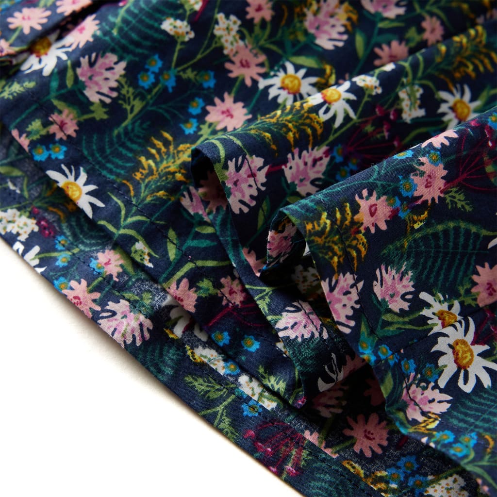 Kinderjurk met lange mouwen 128 donkerblauw is nu te koop bij PeponiXL, paradijselijk wonen!