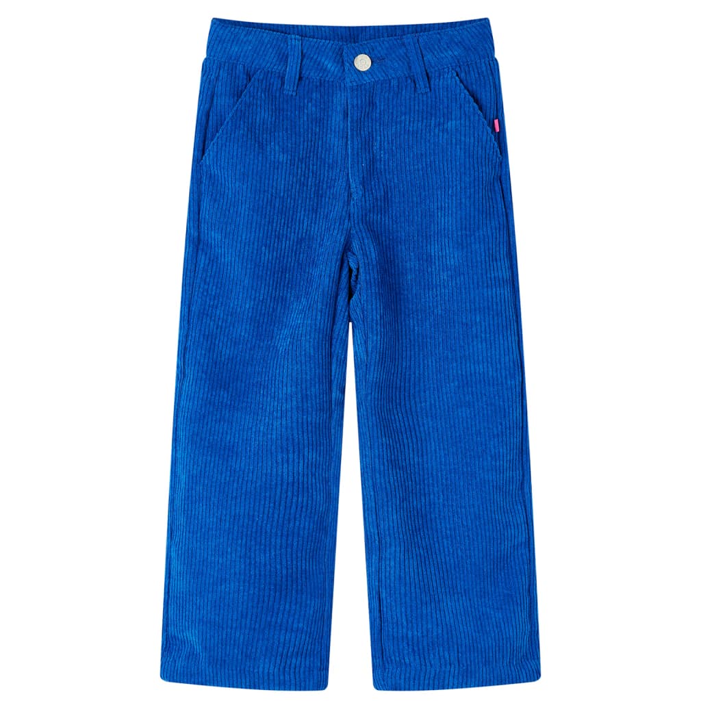 Kinderbroek 104 ribfluweel kobaltblauw is nu te koop bij PeponiXL, paradijselijk wonen!