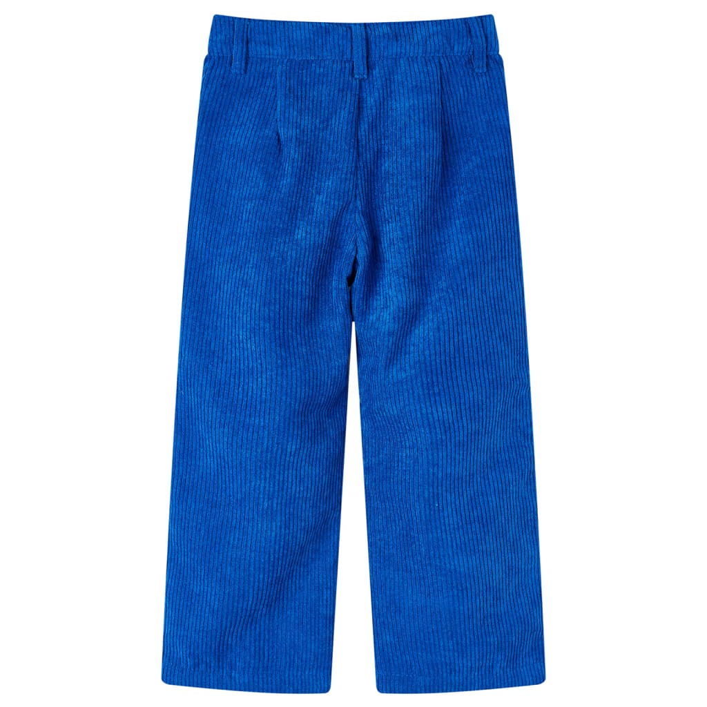 Kinderbroek 104 ribfluweel kobaltblauw is nu te koop bij PeponiXL, paradijselijk wonen!
