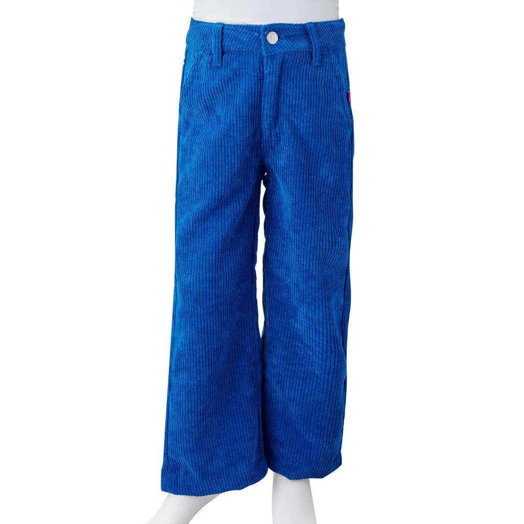 Kinderbroek 104 ribfluweel kobaltblauw is nu te koop bij PeponiXL, paradijselijk wonen!