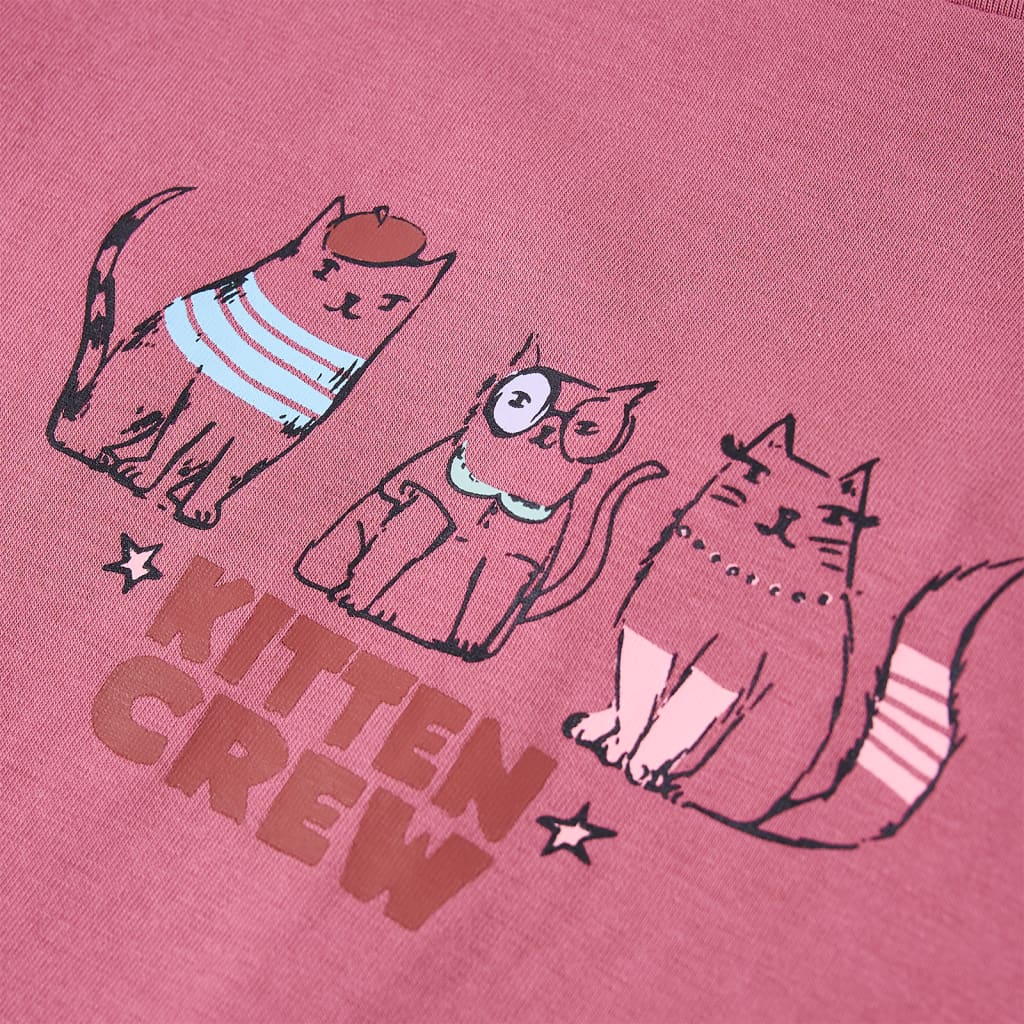 Kindershirt met lange mouwen 140 frambooskleurig is nu te koop bij PeponiXL, paradijselijk wonen!