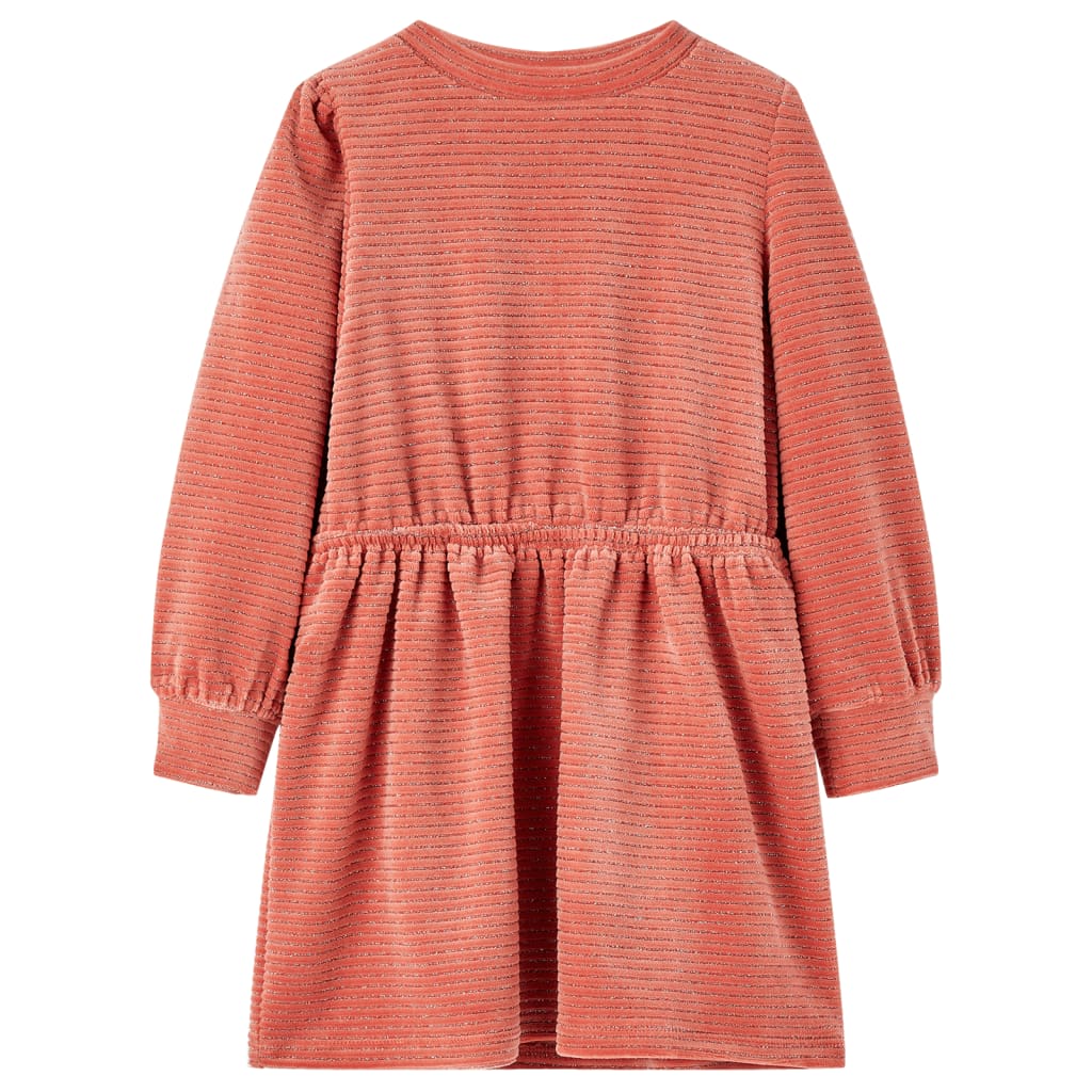 Kinderjurk met lange mouwen 92 middelroze is nu te koop bij PeponiXL, paradijselijk wonen!