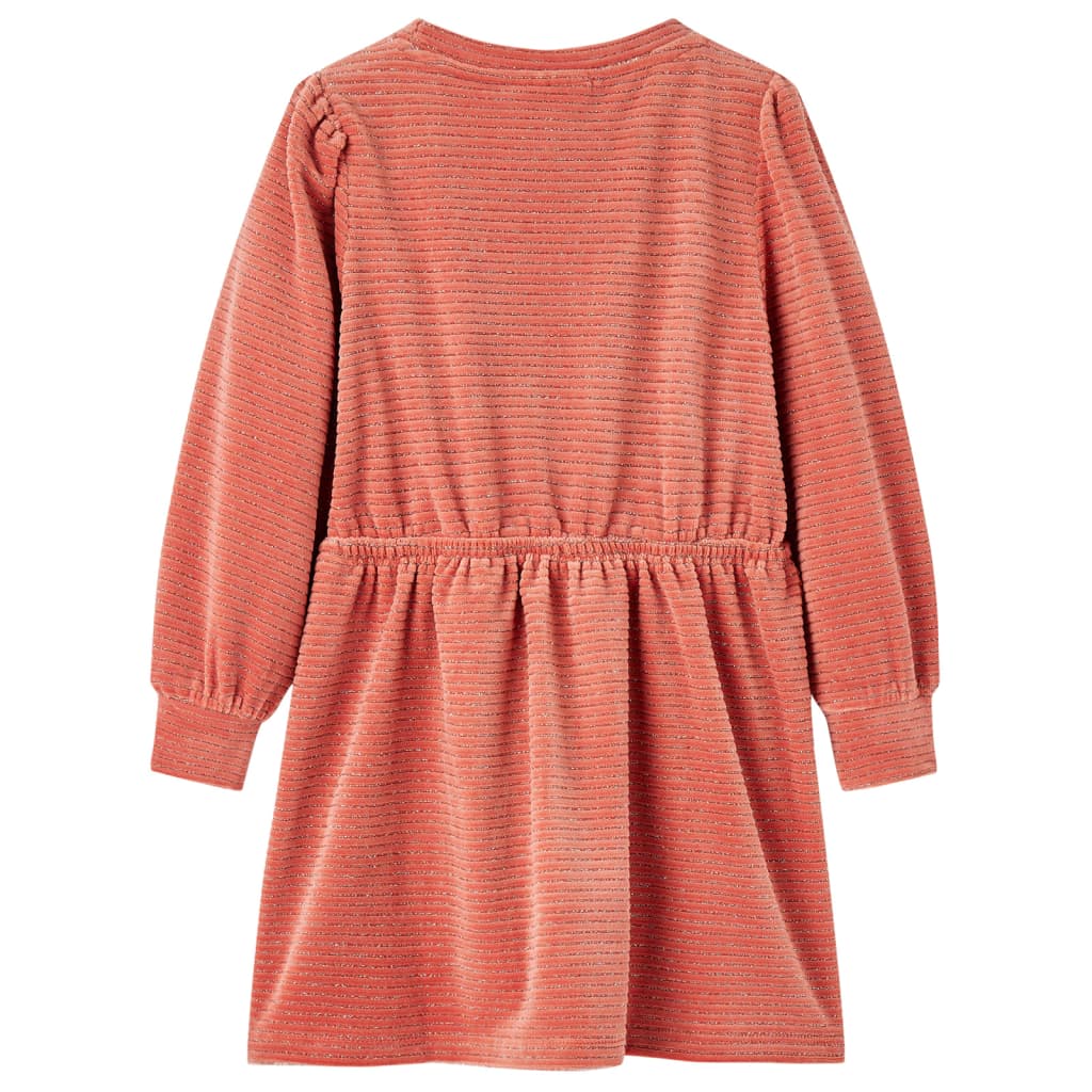 Kinderjurk met lange mouwen 92 middelroze is nu te koop bij PeponiXL, paradijselijk wonen!