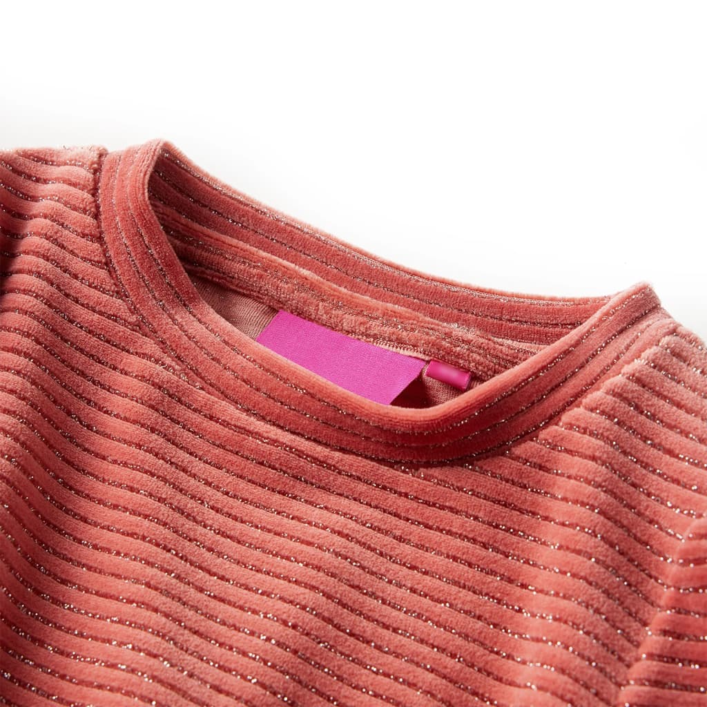 Kinderjurk met lange mouwen 92 middelroze is nu te koop bij PeponiXL, paradijselijk wonen!