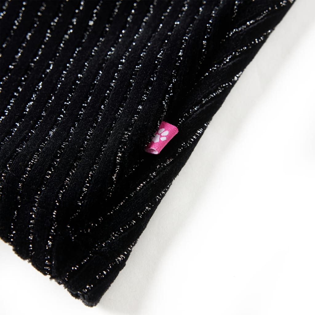 Kinderrokje met luipaardtailleband 128 zwart is nu te koop bij PeponiXL, paradijselijk wonen!