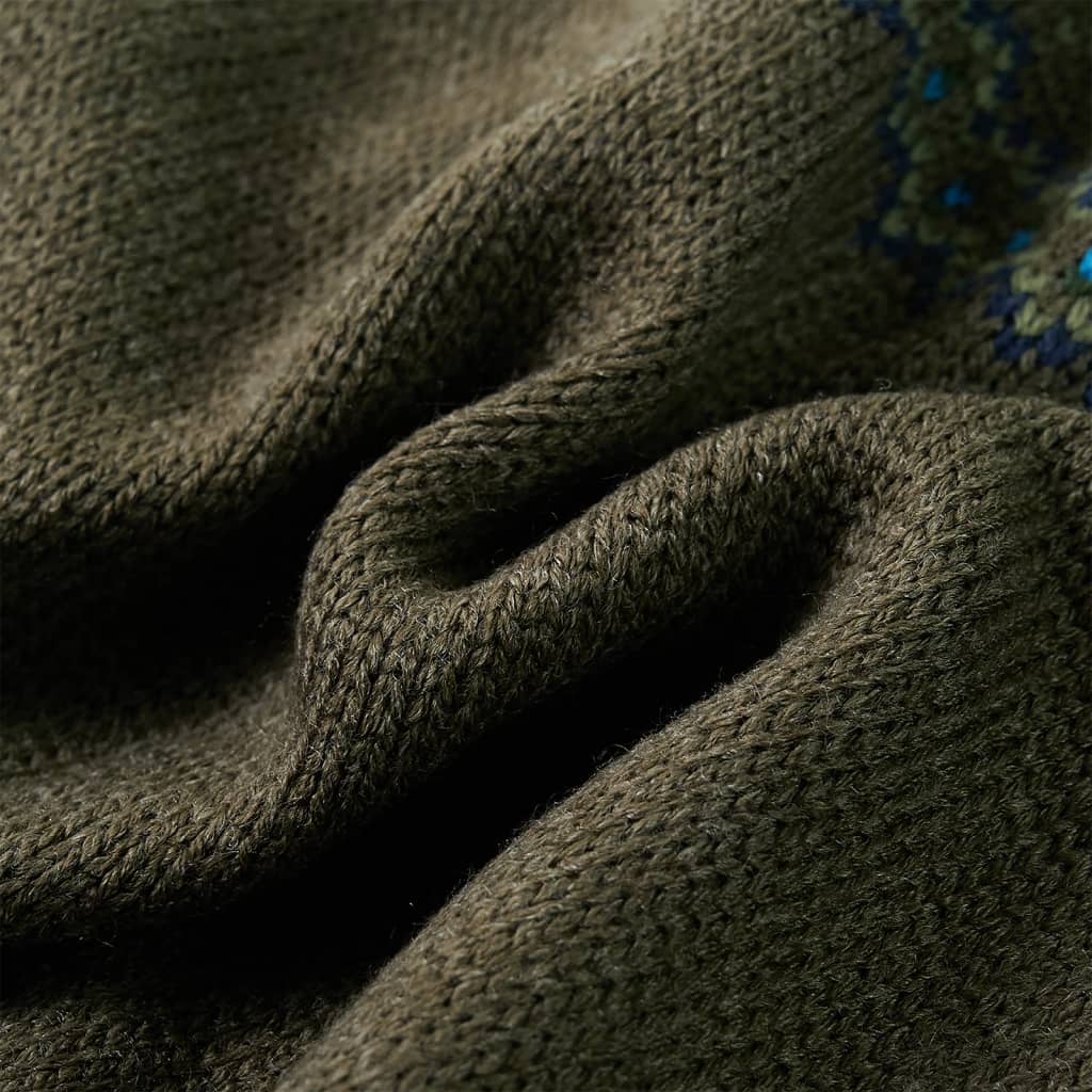 Kindertrui gebreid 92 kakikleurig is nu te koop bij PeponiXL, paradijselijk wonen!