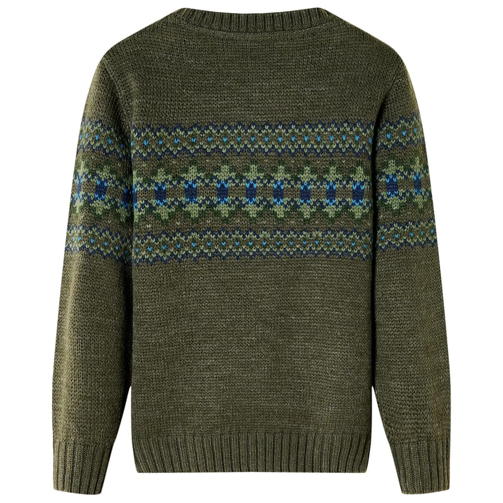 Kindertrui gebreid 104 kakikleurig is nu te koop bij PeponiXL, paradijselijk wonen!