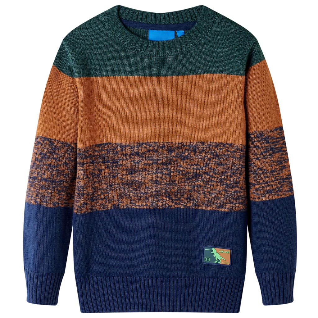 Kindertrui gebreid 92 meerkleurig is nu te koop bij PeponiXL, paradijselijk wonen!