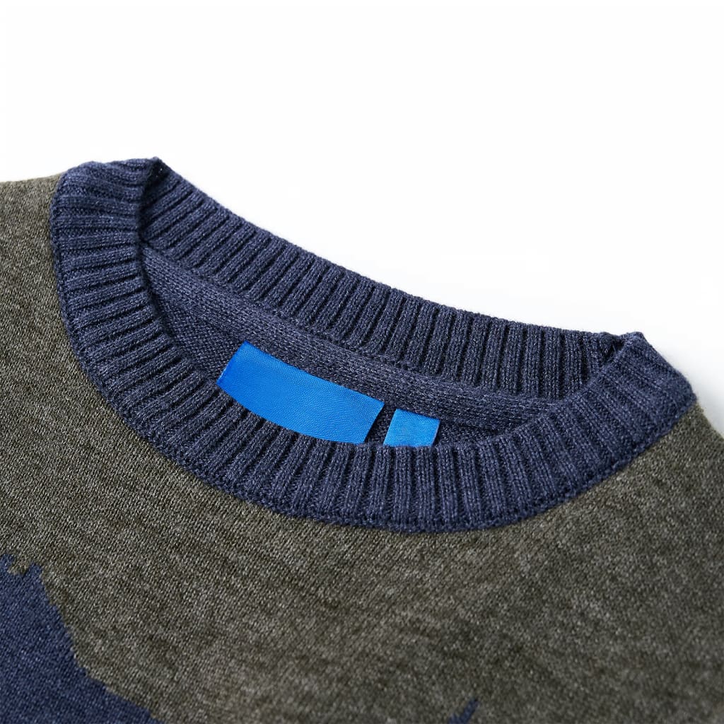 Kindertrui gebreid 92 marineblauw is nu te koop bij PeponiXL, paradijselijk wonen!