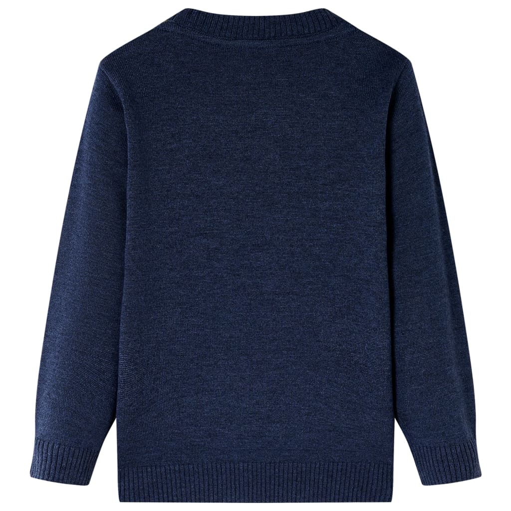 Kindertrui gebreid 116 marineblauw is nu te koop bij PeponiXL, paradijselijk wonen!