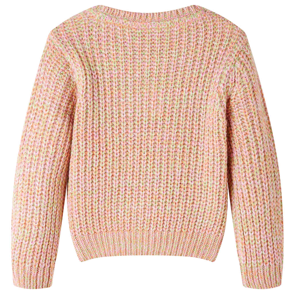 Kindertrui gebreid 104 zachtroze is nu te koop bij PeponiXL, paradijselijk wonen!