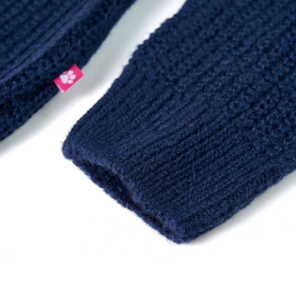 Kindertrui gebreid 128 marineblauw is nu te koop bij PeponiXL, paradijselijk wonen!