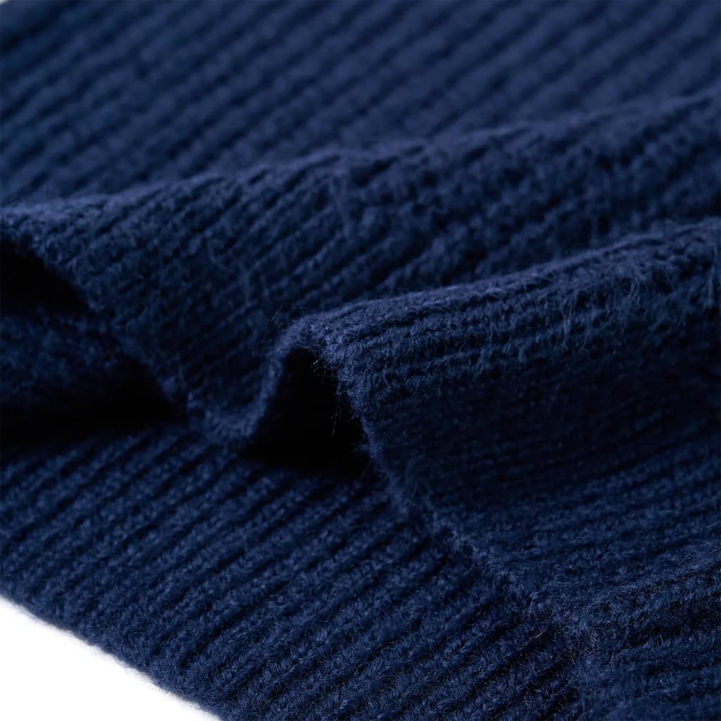 Kindertrui gebreid 128 marineblauw is nu te koop bij PeponiXL, paradijselijk wonen!