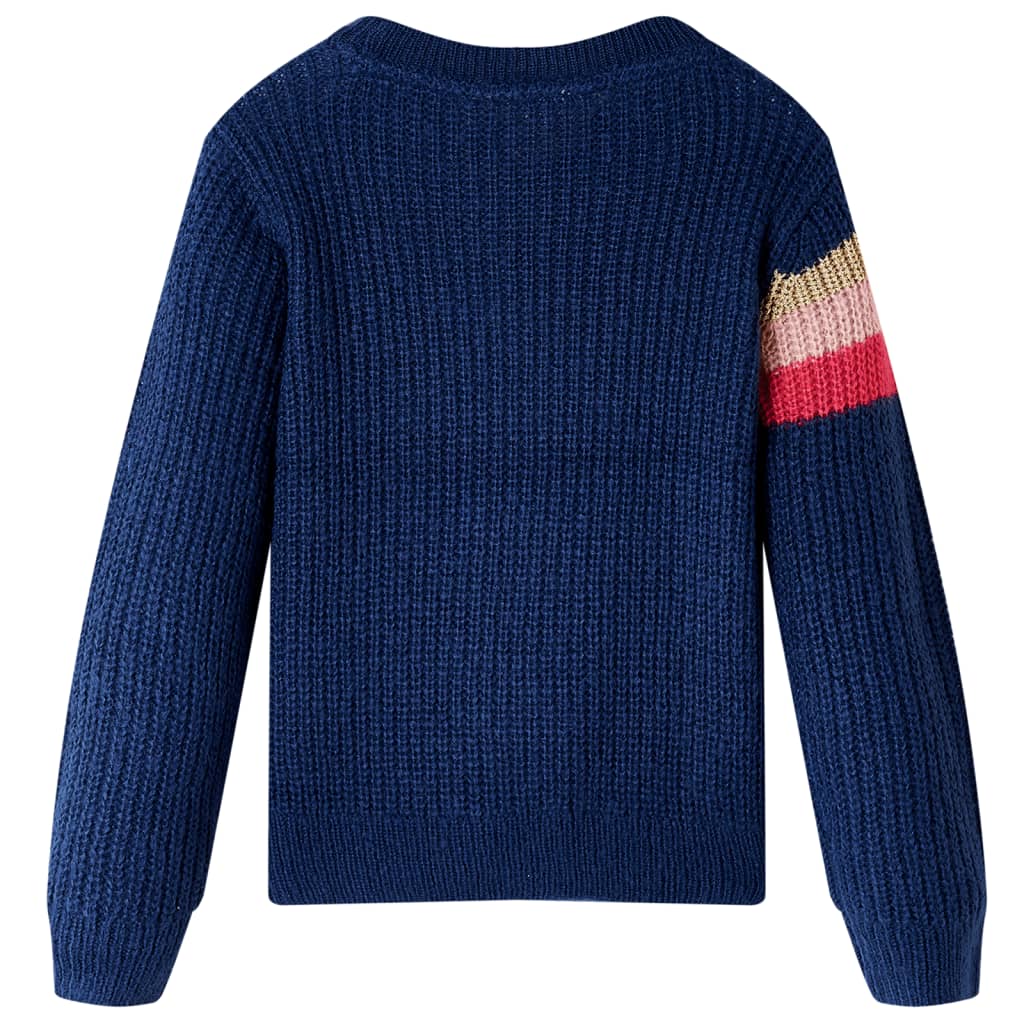 Kindertrui gebreid 140 marineblauw is nu te koop bij PeponiXL, paradijselijk wonen!
