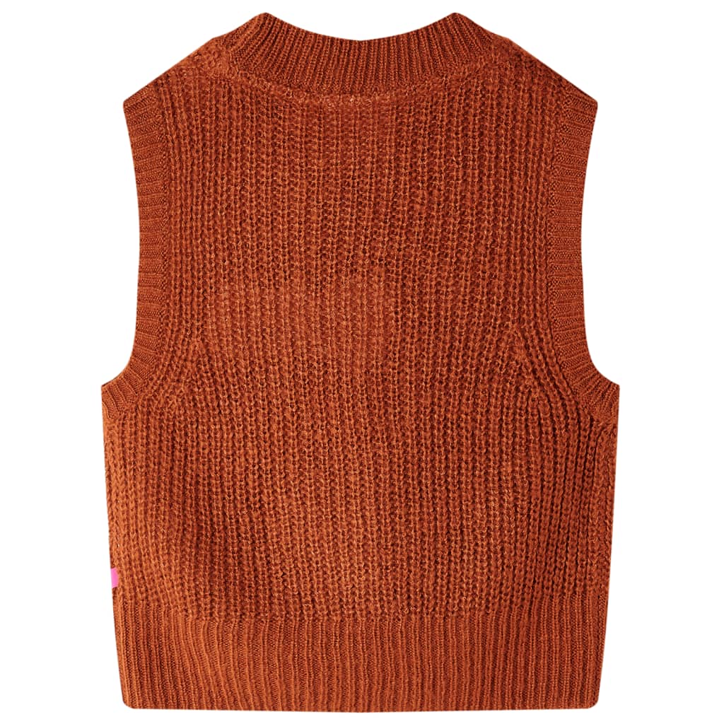Kinderspencer gebreid 92 cognackleurig is nu te koop bij PeponiXL, paradijselijk wonen!