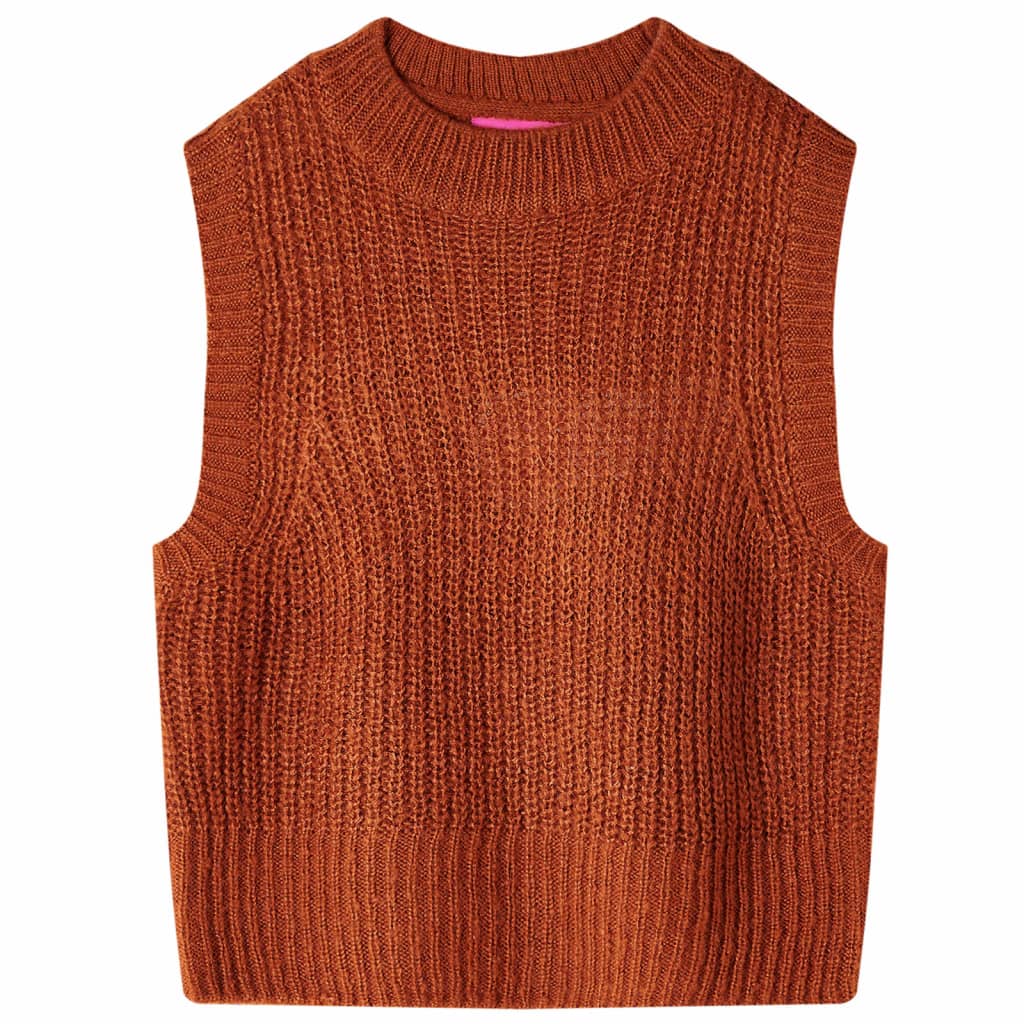 Kinderspencer gebreid 116 cognackleurig is nu te koop bij PeponiXL, paradijselijk wonen!
