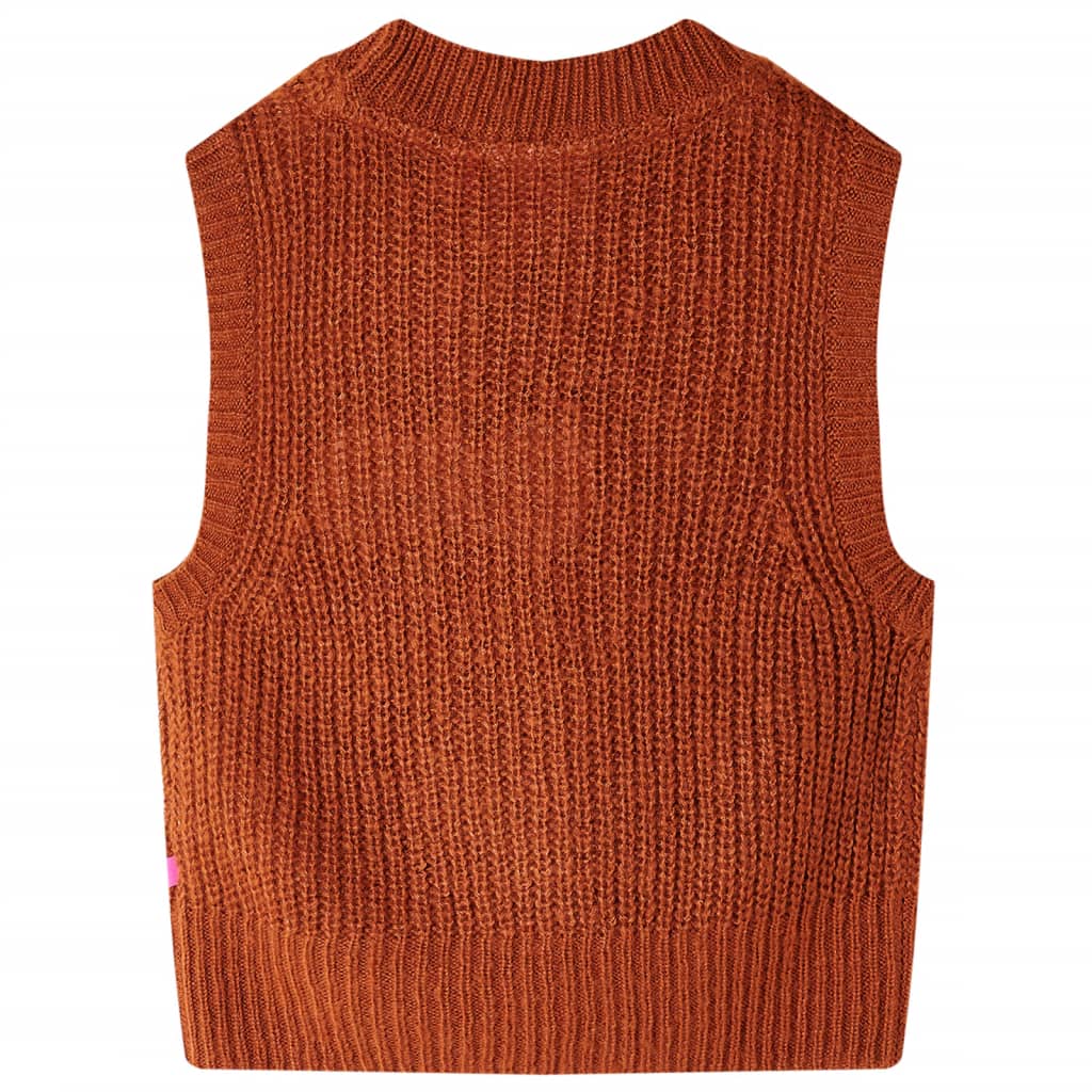 Kinderspencer gebreid 116 cognackleurig is nu te koop bij PeponiXL, paradijselijk wonen!