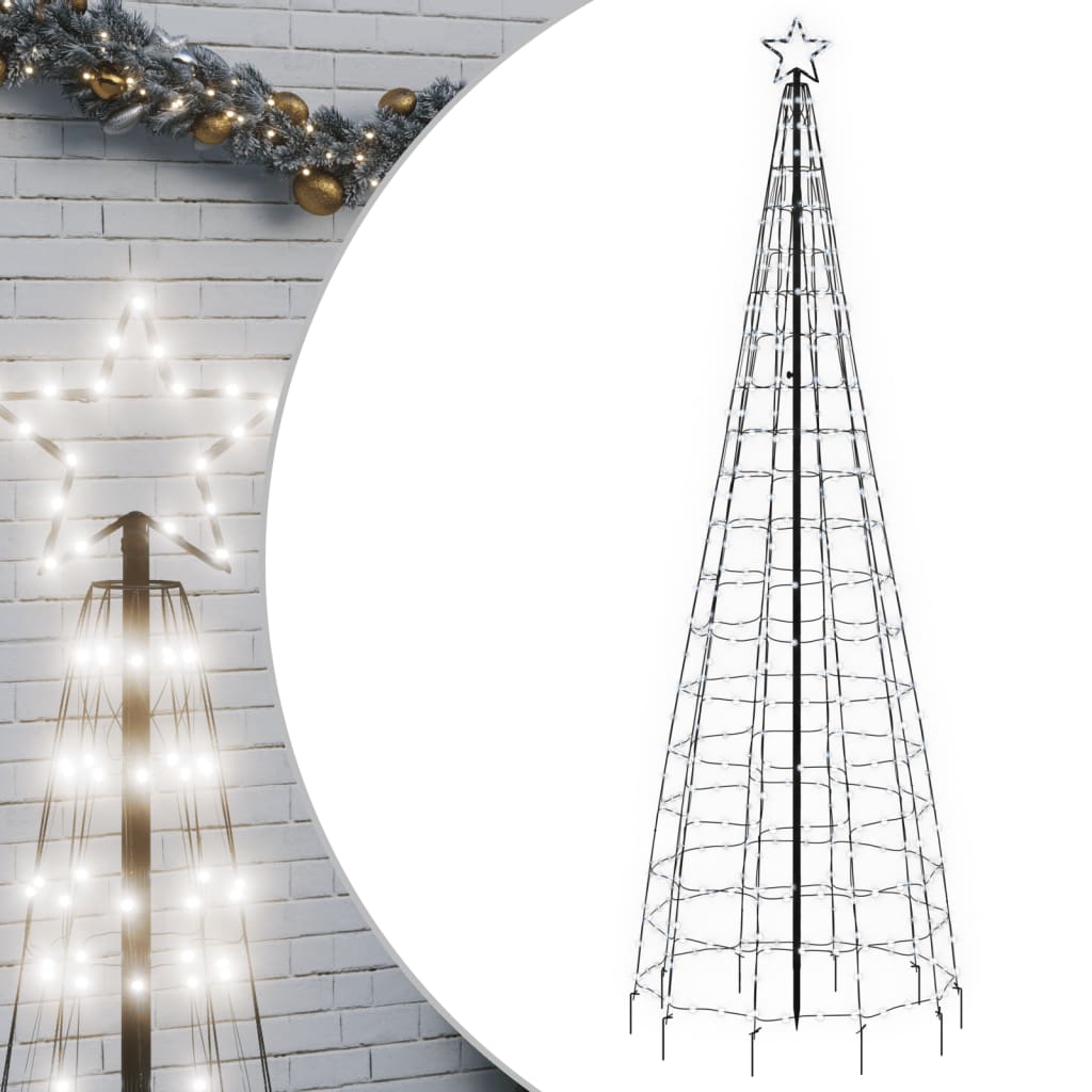 LED-kerstboom met spikes 570 LEDs koud wit 300 cm is nu te koop bij PeponiXL, paradijselijk wonen!