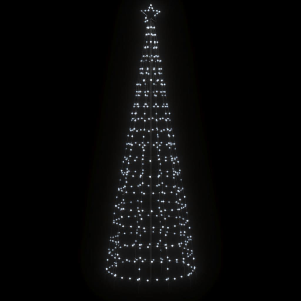 LED-kerstboom met spikes 570 LEDs koud wit 300 cm is nu te koop bij PeponiXL, paradijselijk wonen!