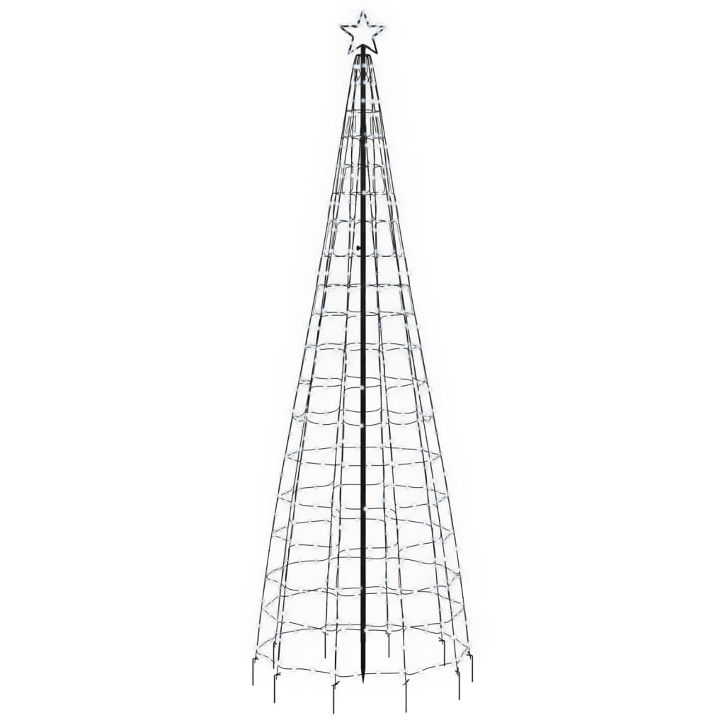 LED-kerstboom met spikes 570 LEDs koud wit 300 cm is nu te koop bij PeponiXL, paradijselijk wonen!