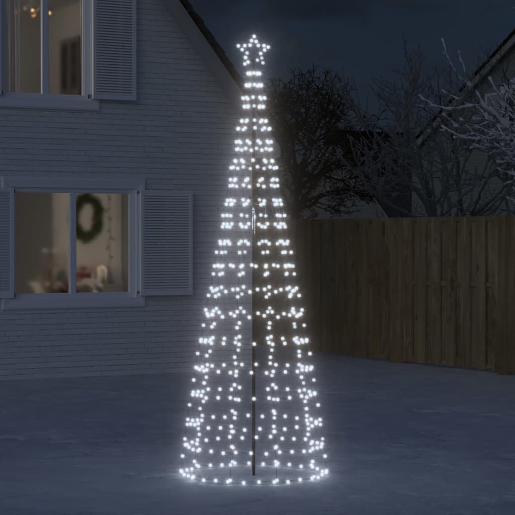 LED-kerstboom met spikes 570 LEDs koud wit 300 cm is nu te koop bij PeponiXL, paradijselijk wonen!