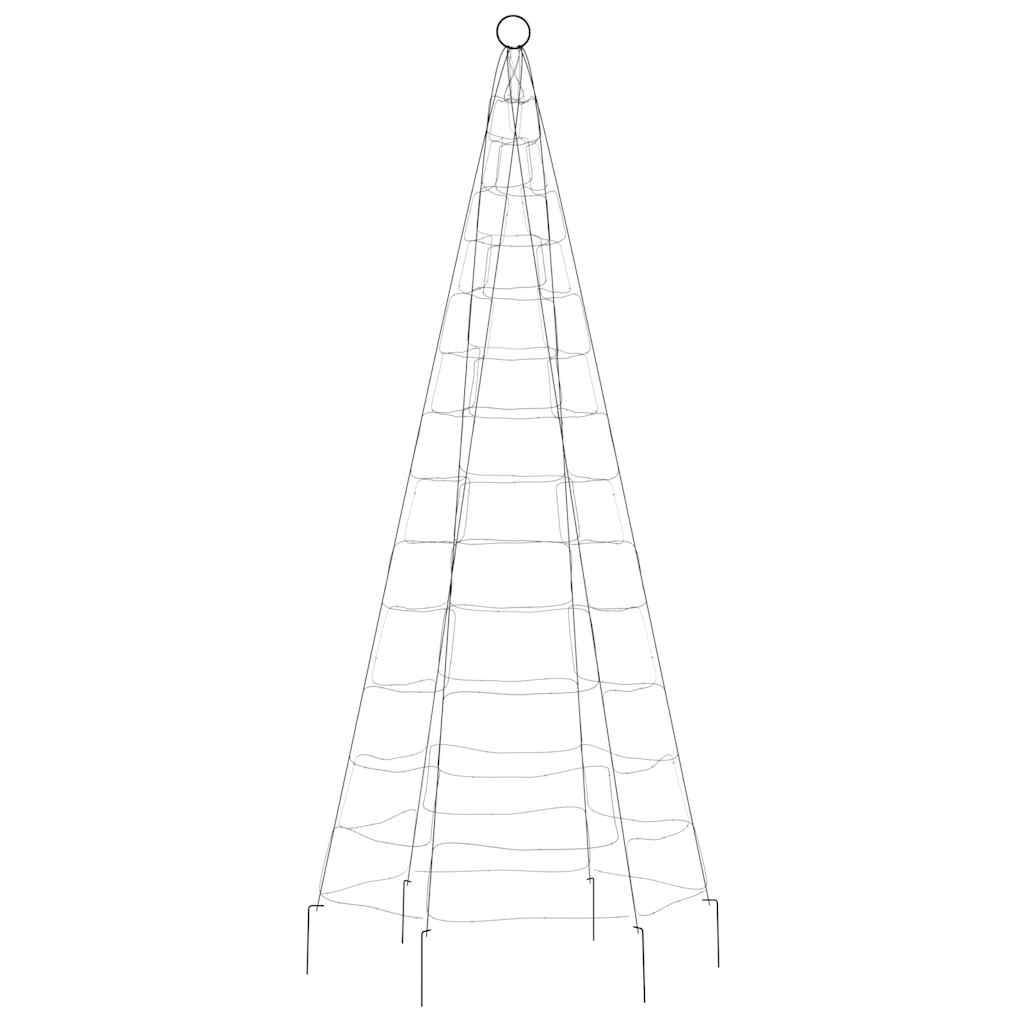 LED-kerstboom op vlaggenmast 200 LEDs kleurrijk 180 cm is nu te koop bij PeponiXL, paradijselijk wonen!