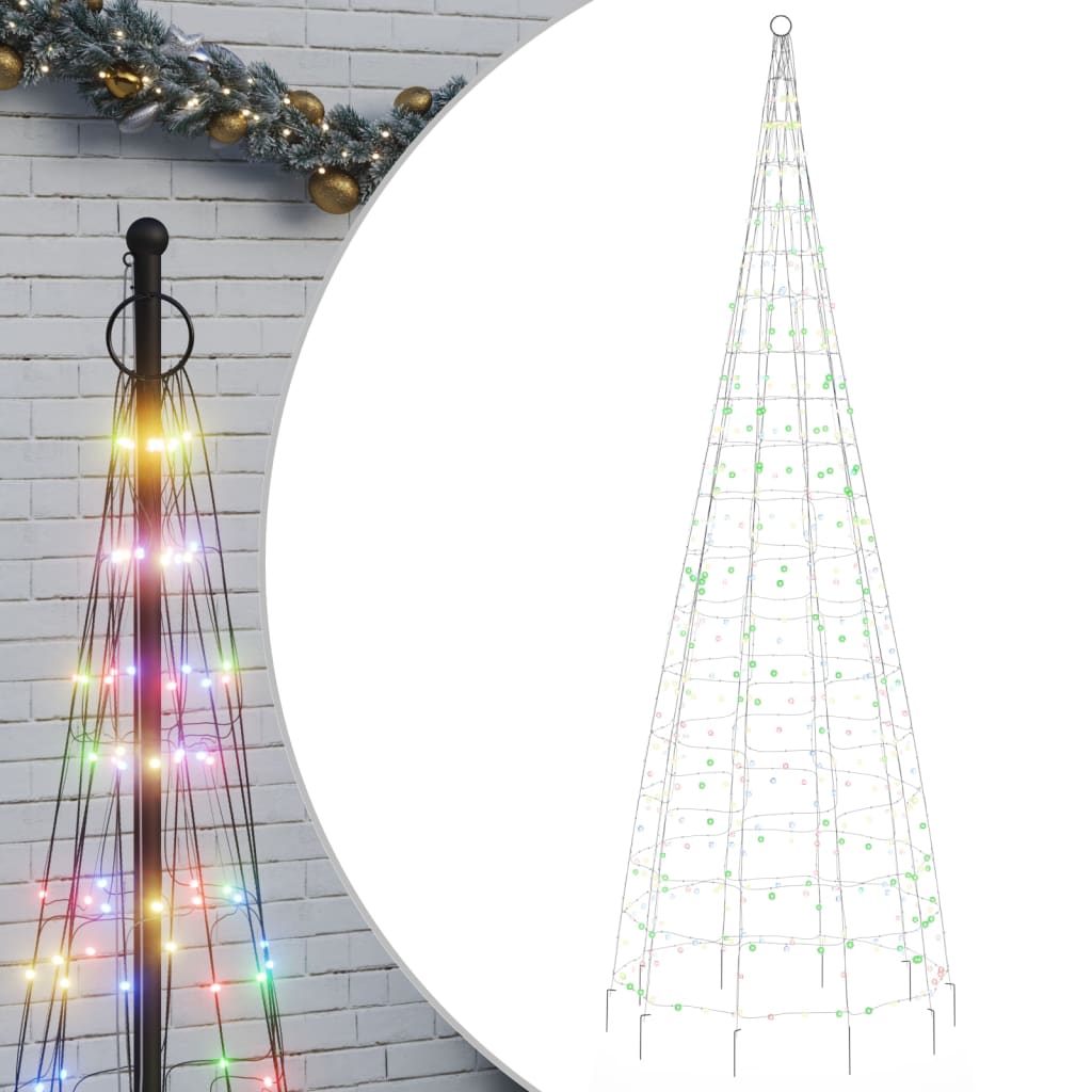 LED-kerstboom 550 LEDs kleurrijk 300 cm is nu te koop bij PeponiXL, paradijselijk wonen!