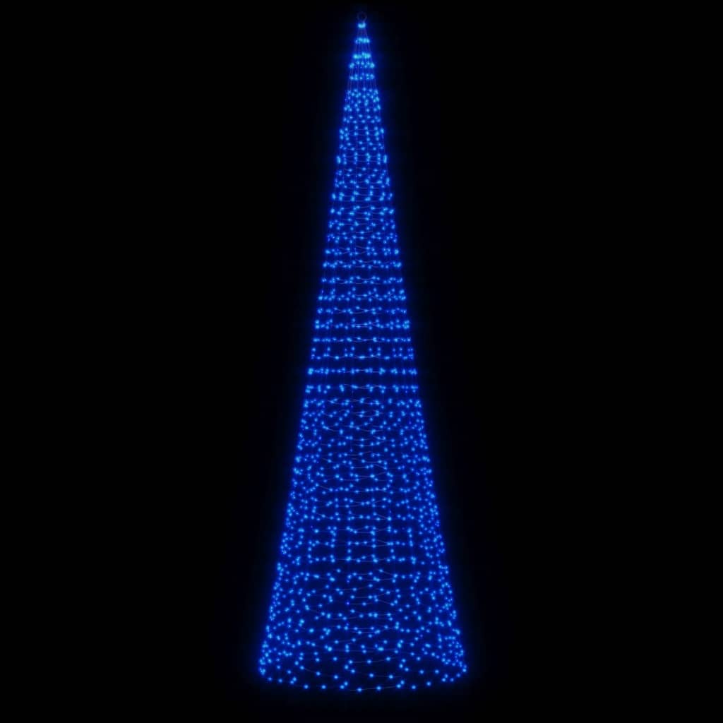 LED-kerstboom 1534 LEDs 500 cm blauw is nu te koop bij PeponiXL, paradijselijk wonen!