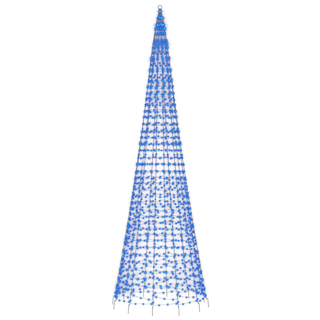 LED-kerstboom 1534 LEDs 500 cm blauw is nu te koop bij PeponiXL, paradijselijk wonen!